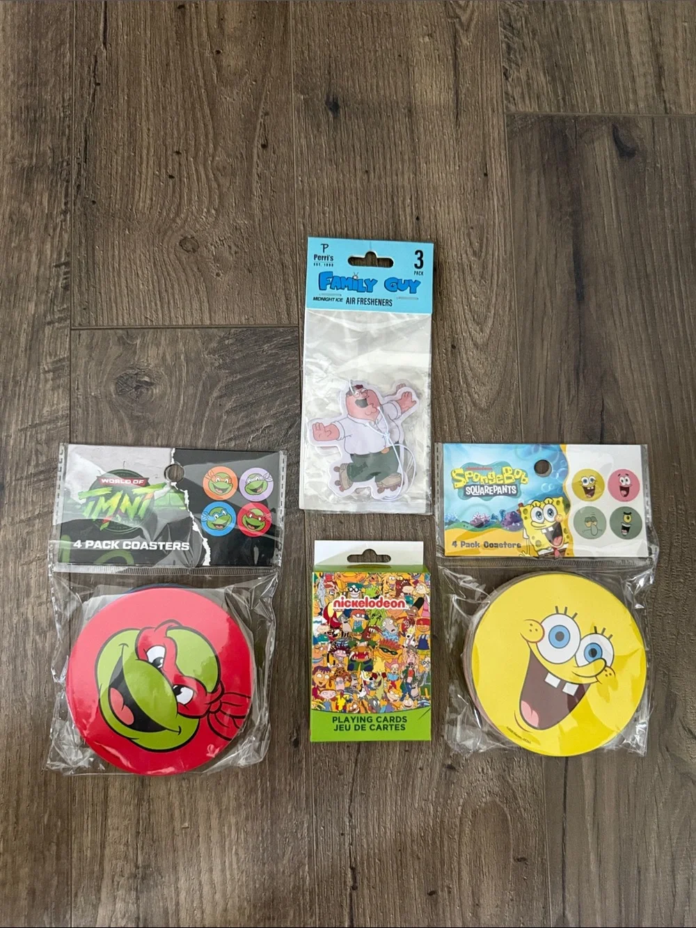 Nickelodeon Multicolor Character Playing Cards - Bright Cartoon Deck